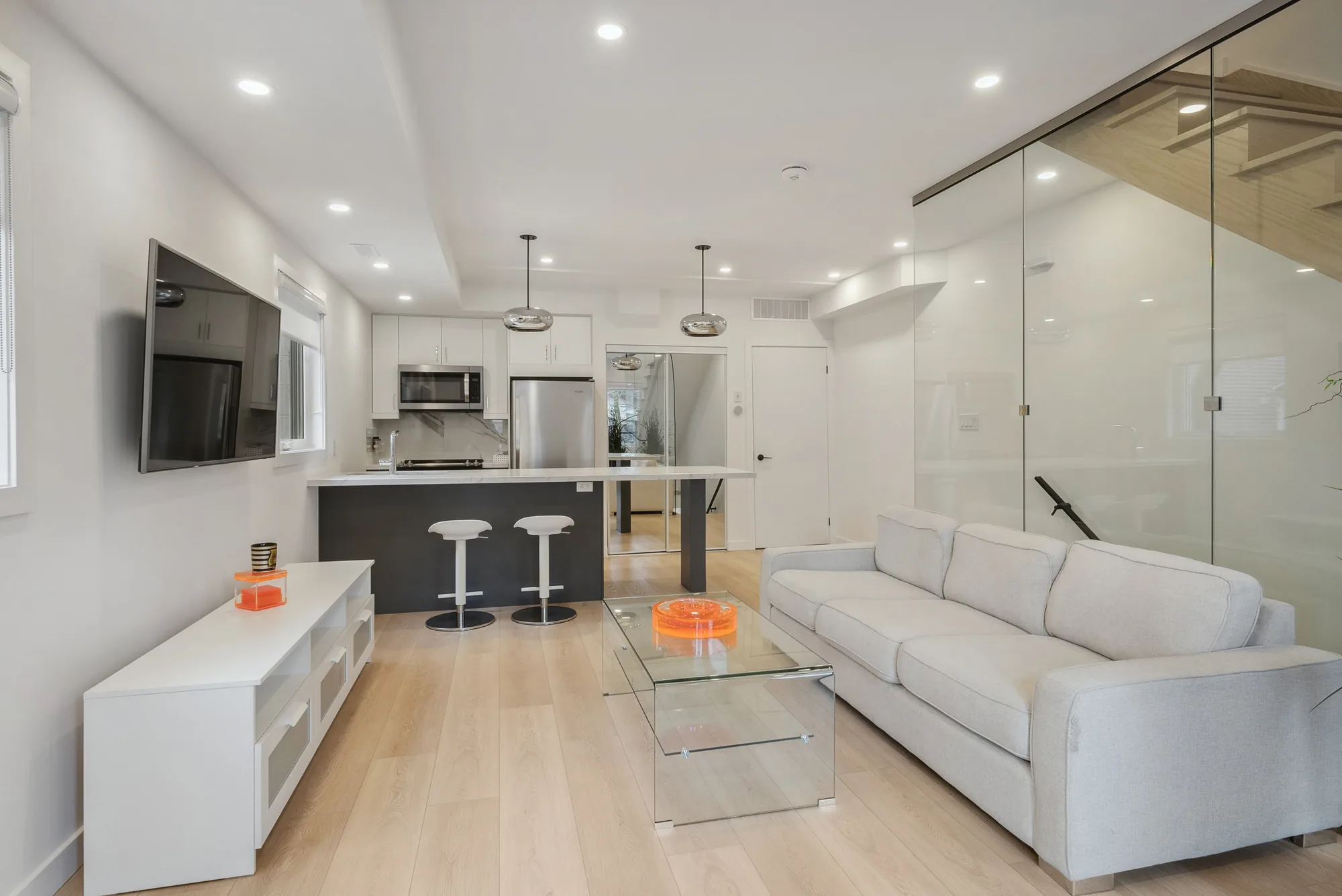 367 Howland — open kitchen and living space