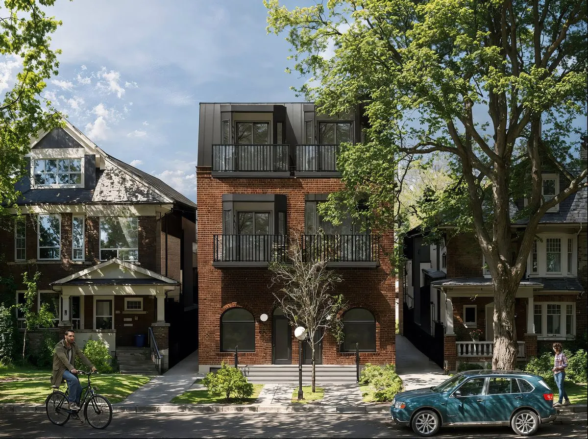 501 Palmerston Boulevard multiplex rendering — 13 units, Toronto